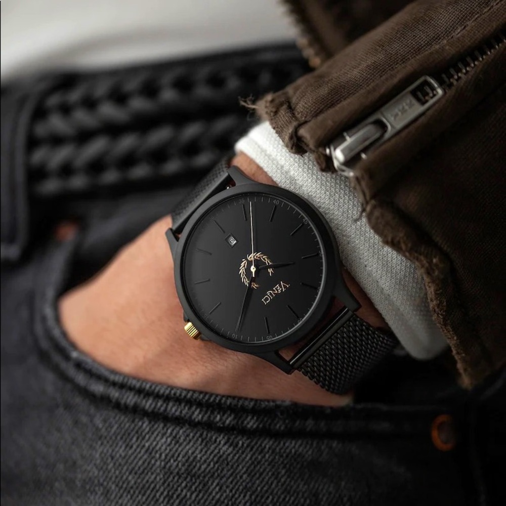 Luxury Men's Watch Caesar's Gold | Wrist Watches (Mesh Band) - by Venici Times